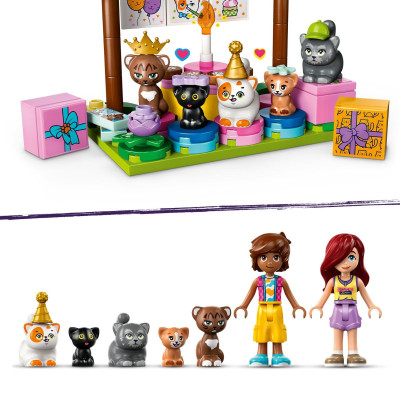 LEGO FRIENDS 42666 Đồ Chơi Lắp Ráp Nhà Cây Và Bữa Tiệc Sinh Nhật Mèo Con (321 chi tiết)