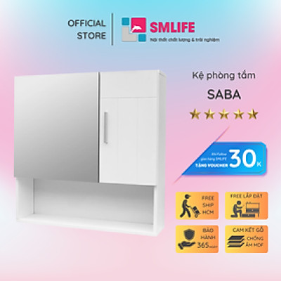 Tủ phòng tắm gỗ hiện đại SMLIFE Saba