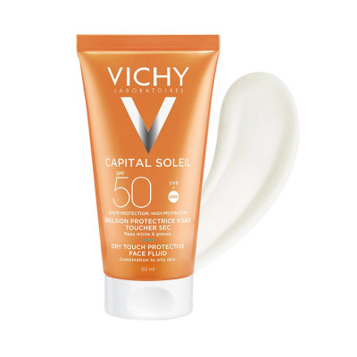 Kem chống nắng SPF 50 UVA+UVB Vichy Capital Soleil Mattifying Dry Touch Face Fluid 50ml