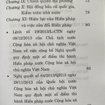 Hiến Pháp Nước Cộng Hoà Xã Hội Chủ Nghĩa Việt Nam