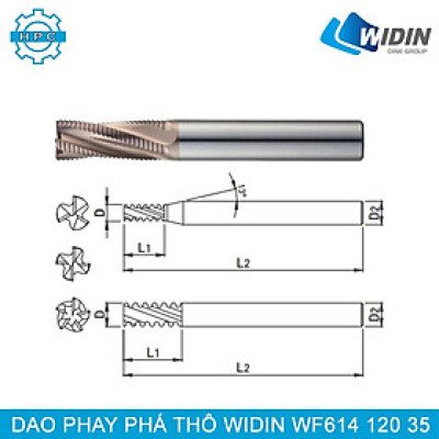 Dao phay Widin WF614 120 35