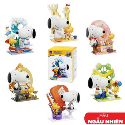 Đồ Chơi Lắp Ráp Peanuts Snoopy - Snoopy Letter World Series - Pantasy 5474 (86912) (Mẫu Sản Phẩm Bên Trong Là Ngẫu Nhiên)