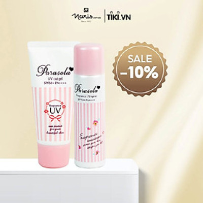 Combo Gel & Xịt Chống Nắng Naris Nhật Bản Kiềm Dầu Đỉnh Cao SP50/PA++++
