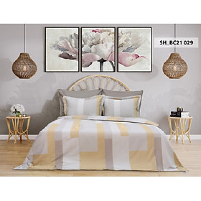 Bộ chăn ga gối Sông Hồng chất cotton 200x220