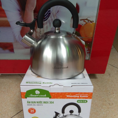 Ấm Đun Nước Inox 304 Elmich Smartcook 2.5L SM3372 Dùng Bếp Từ - Hàng chính hãng