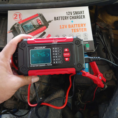 Công Nghệ Nhật Bản Thông Minh : Bộ Sạc Và Test Kiểm Tra Bình Ắc Quy FOXSUR 12V 3AH-100AH 2IN1