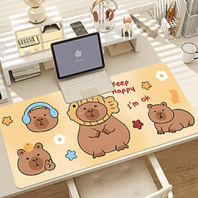 Miếng Lót Chuột Mouse Pad Capypara Chuột Lang Nước Kurumi Hoạt Hình Cute Nhiều Size_ Hàng chính hãng