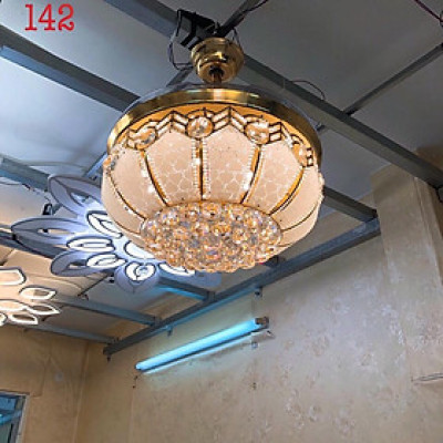 Quạt trần đèn Pha lê - Q08