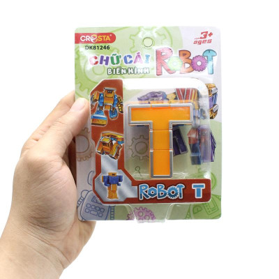 Đồ Chơi Lắp Ráp Biến Hình Robot Chữ Cái T - Cresta DK81246