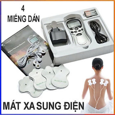Đèn Ốp Trần Bộ Máy Vật Lý Xung Điện Trị Liệu 4 Miếng Dán Massage Cổ Vai Gáy.