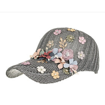 Nón kết, nón lưỡi trai nữ đính hoa A063