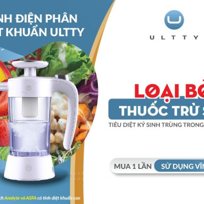 Bình điện phân diệt khuẩn Ultty – Sản xuất Anolyte - Hàng chính hãng