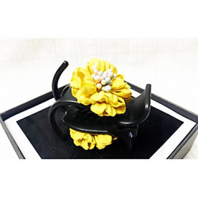 Kẹp tóc càng cua - Kẹp tóc hoa cúc vàng