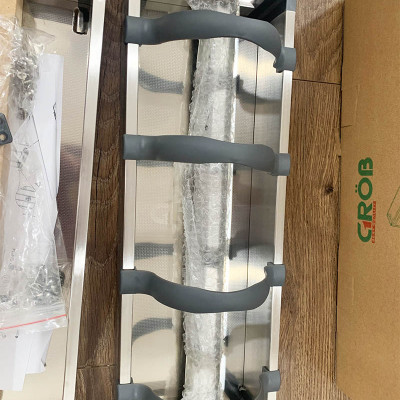 Giá gia vị tủ bếp dưới inox hộp hàng chính hãng Grob sang trọng hiện đại