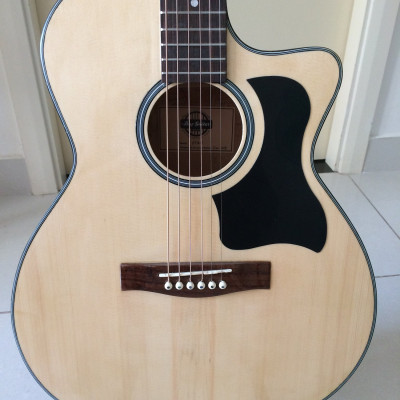 Đàn Guitar Acoustic DT70 màu gỗ tự nhiên laminate cần đàn có ty dành cho bạn mới tập Duy Guitar tặng 4 phụ kiện