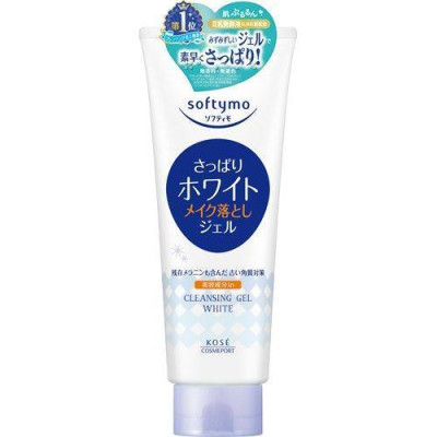 Gel Tẩy Trang Dưỡng Trắng, Dưỡng Ẩm Bổ Sung Hyaluronic Acid Softymo Cleansing Gel Nhật Bản 210G