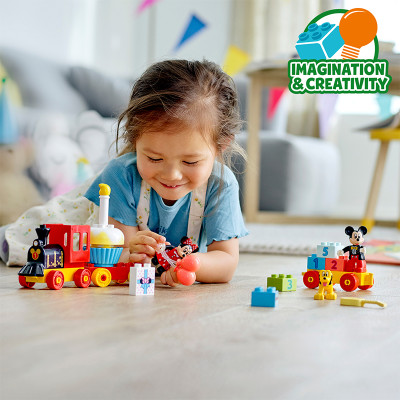 Đồ Chơi LEGO Duplo Đoàn Tàu Sinh Nhật Của Mickey & Minnie 10941  Cho Bé Trên 2 Tuổi
