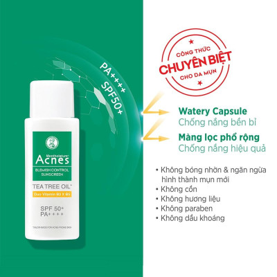 Sữa Chống Nắng Acnes Ngăn Ngừa Mụn Blemish Control Sunscreen SPF50+ PA++++ 50g