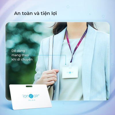 Mua 05 Tặng 01 Thẻ lọc không khí - khử mùi ion e air Card Plus - Hàng chính hãng 