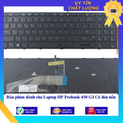 Bàn phím dùng cho Laptop HP Probook 450 G3 Có đèn nền  - Hàng Nhập Khẩu New Seal