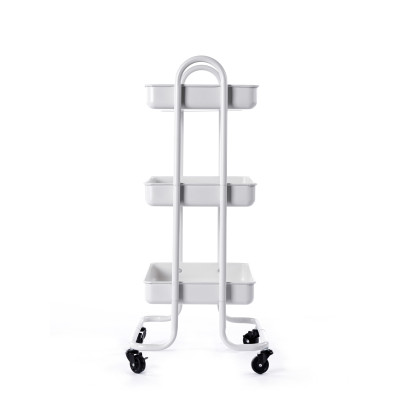 Kệ đựng đồ đa năng lớn 3 tầng có bánh xe-cobi home