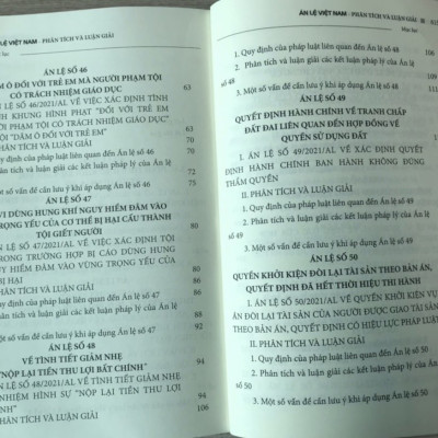 Án lệ Việt Nam – Phân tích và luận giải (Tập 2: từ án lệ 44 đến án lệ 70) – tái bản lần thứ nhất