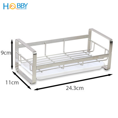 Kệ đựng dụng cụ rửa chén dán tường inox 304 Hobby Home Decor KRC6