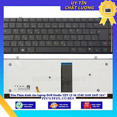 Bàn Phím dùng cho laptop Dell Studio XPS 13 16 1340 1640 1645 1647 PP17S PP35L CÓ ĐÈN - Hàng Nhập Khẩu New Seal