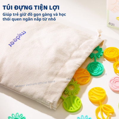 Đồ chơi cân bằng xếp hình khối hoa lá Mideer Educational Balance Blocks- Strack a Tree