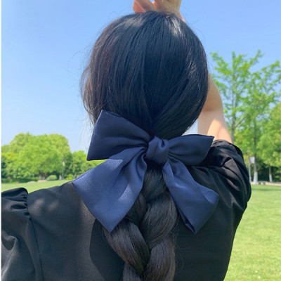 Kẹp tóc nơ Hàn Quốc bản to, kẹp nơ sau dễ thương cực đẹp KT13 với chất liệu vải cao cấp đường may tinh tế