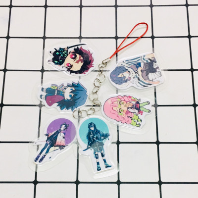 5 Dây móc chùm Kimetsu no Yaiba chibi tổng 30 miếng