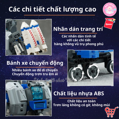 Đồ Chơi Xếp Hình, Lắp Ráp Qman 41312 - Đội Trưởng Biến Hình (1065 mảnh ghép)
