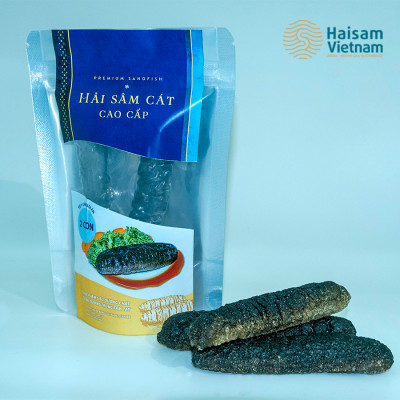 Hải Sâm Cát Supper VIP Làm Sạch & Cấp Đông  (Túi 2 con) - Giàu Collage Type 1, Trẻ Hóa Làn Da, Phục Hồi Vết Thương Nhanh