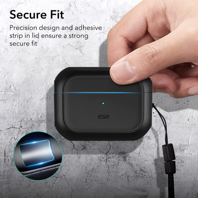 Bao Case cho AirPods Pro 2 (2023/2019) ESR Orbit Hybrid Case with HaloLock - Hàng Chính Hãng