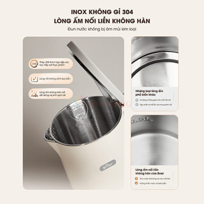 Bình đun siêu tốc Bear SB-ST17T - Hàng chính hãng