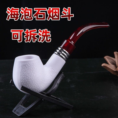 Tẩu thuốc sứ gắn sợi rất đẹp