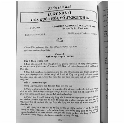 Sách Luật Đất Đai - Luật Nhà Ở - Luật Kinh Doanh Bất Động Sản và Văn Bản Hướng Dẫn Thi Hành - V2431D