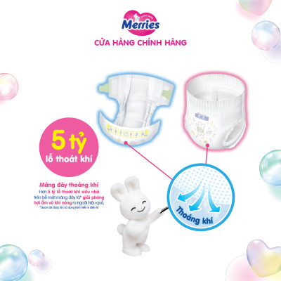Tã/bỉm quần Merries size L - 44 miếng (dành cho bé từ 9 - 14kg)