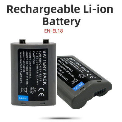 ROGTZ - Pin Lithium-Ion EN-EL18 3000mAh Cho Máy Ảnh Nikon Z9, D4, D4S, D4X, D810 Điện áp 10.8V Dung lượng cao Tiêu chuẩn Nikon Hiệu suất cao Độ bền cao An toàn Ổn Định - Hàng Chính Hãng