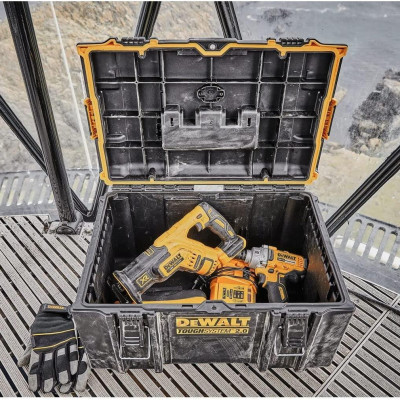 THÙNG ĐỰNG DỤNG CỤ (NHỰA) TOUGHSYSTEM2 (554X371X308 MM) 50KG DEWALT DWST83294-1 - HÀNG CHÍNH HÃNG
