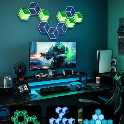 Đèn LED lục giác lắp ghép Govee Glide Hexagon Light Panels Ultra H606A | Ánh sáng đa diện siêu việt