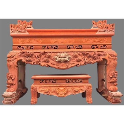 Án gian thờ bàn thờ tủ thờ gỗ hương