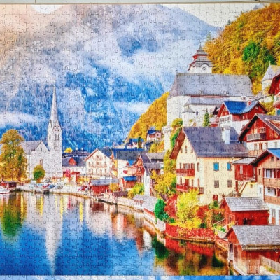 Hallstatt, Austria - Bộ Tranh Ghép Hình Minh Châu 1500 Mảnh Kích Thước 60x80cm