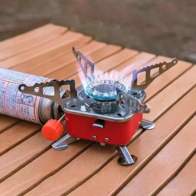 Bếp ga gấp gọn, Bếp Ga Mini Đi Du Lịch, Dã Ngoại Gấp Gọn Đa Năng Tiện Lợi Camping Picnic Cắm Trại