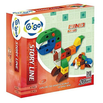 Đồ Chơi Lắp Ráp Khủng Long - Dino Mini #7420 (71 Mảnh Ghép)