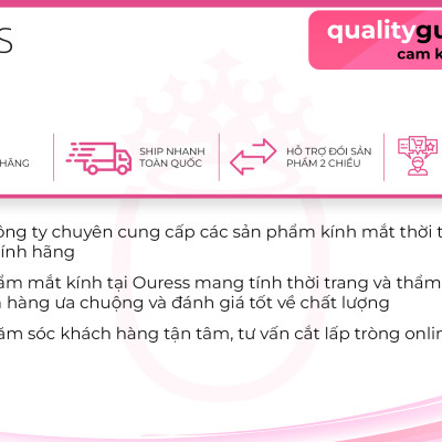 Gọng kính hợp kim thời trang nam nữ siêu nhẹ siêu bền OURESS 8122