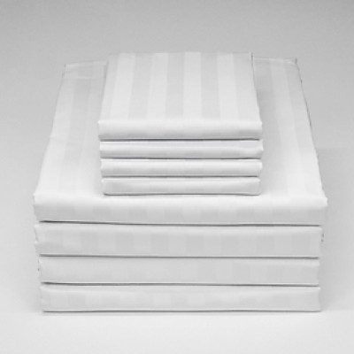 Vải CVC Sọc Trắng 3cm MYM Chuyên Dùng May Chăn Ga Gối, Mềm Mịn, Thoáng Mát Hàng Nhập Khẩu Khổ (3m x 2m8)