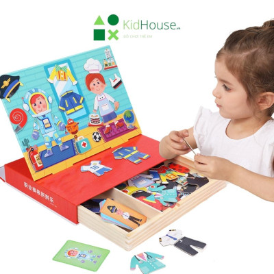 Đồ chơi xếp hình cho bé bộ ghép hình nam châm giúp bé rèn luyện trí tuệ, sự sáng tạo