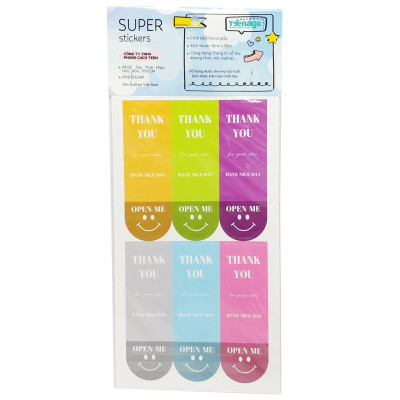 Sticker Cảm Ơn - Teenage CTE-044 (5 Tờ)
