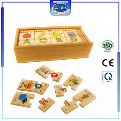 Đồ chơi gỗ Winwintoys 64312 tìm chữ cái tiếng Anh | Phát triển trí tuệ và tư duy | Đạt tiêu chuẩn CE và TCVN